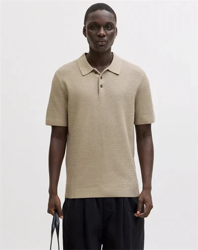 Jack & Jones - JPRBluriley Strik Polo - Lemon Pepper